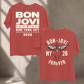 Bon Jovi New York Forever Tour 2026 Vintage T-Shirt Bon Jovi NYC Concert Merch Fan Present