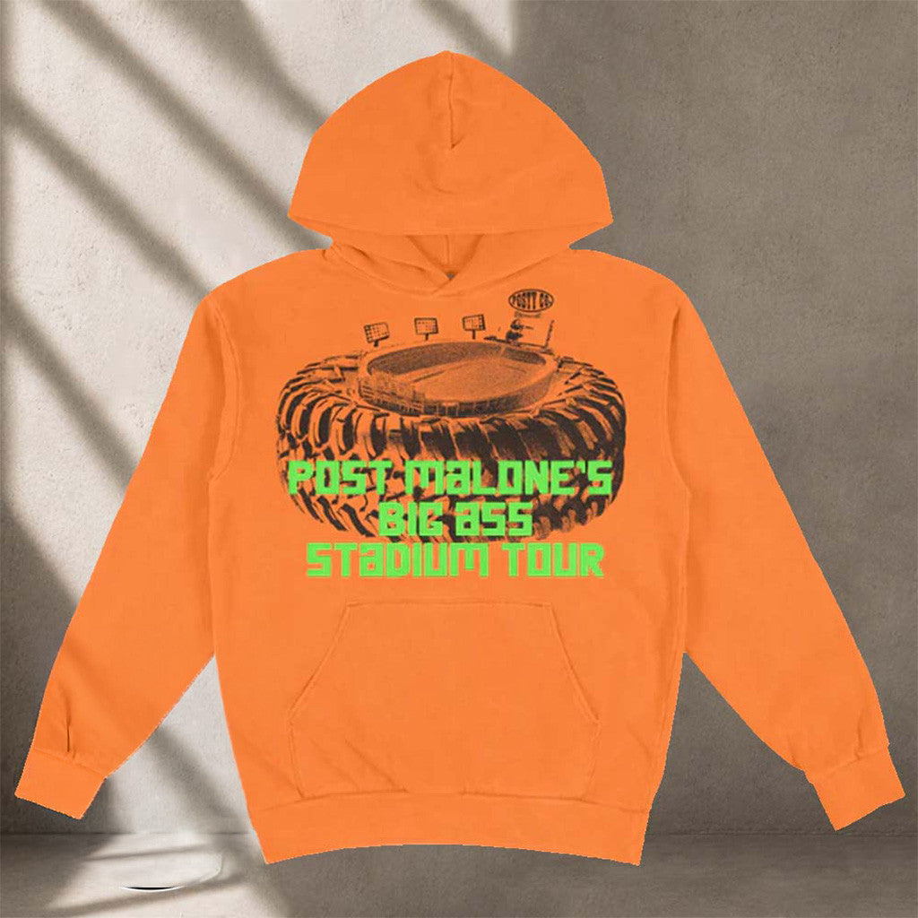Post Malone Big Ass Stadium Tour Orange Hoodie 2026 Post Malone Merch Gift For Music Lovers