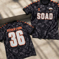 System Of A Down EU And UK Tour Number 36 Toxicity Camo Jersey Shirt SOAD Merch Gift For Fans