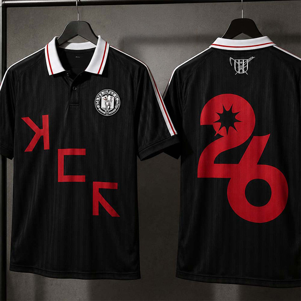 My Chemical Romance DRAAG Black Polo Shirt The Black Parade 2026 EU And UK Tour MCR Merch