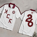 MCR The Black Parade Tour 2026 Anfield Liverpool White Polo Shirt My Chemical Romance Merch