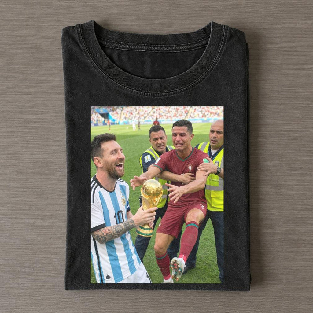 Messi Cristiano Ronaldo Funny World Cup Photo 2026 T-Shirt FIFA WC 2026 Merch Gifts For Fans