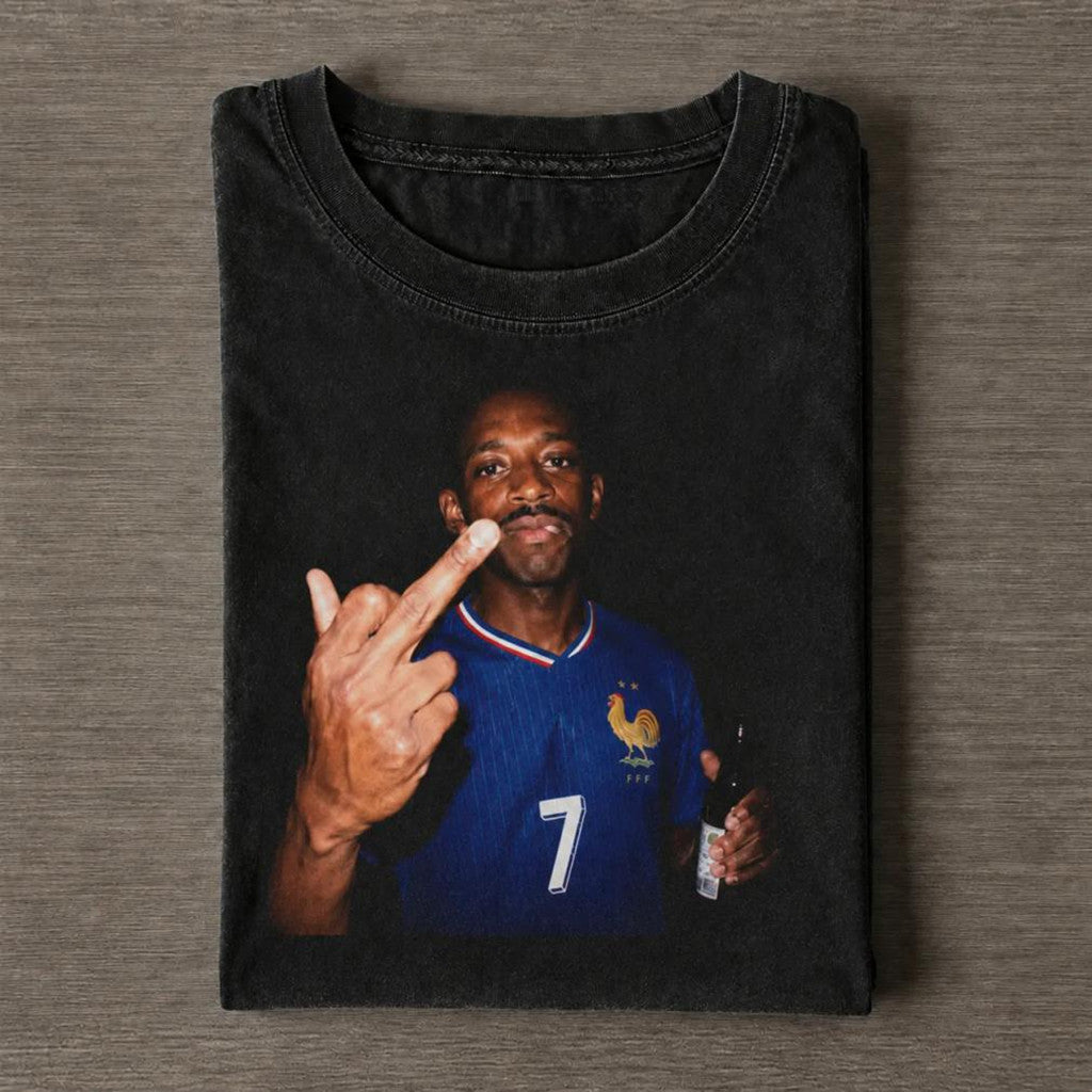 Ousmane Dembele #7 Middle Finger France 2026 World Cup T-Shirt France FIFA WC 2026 Merch