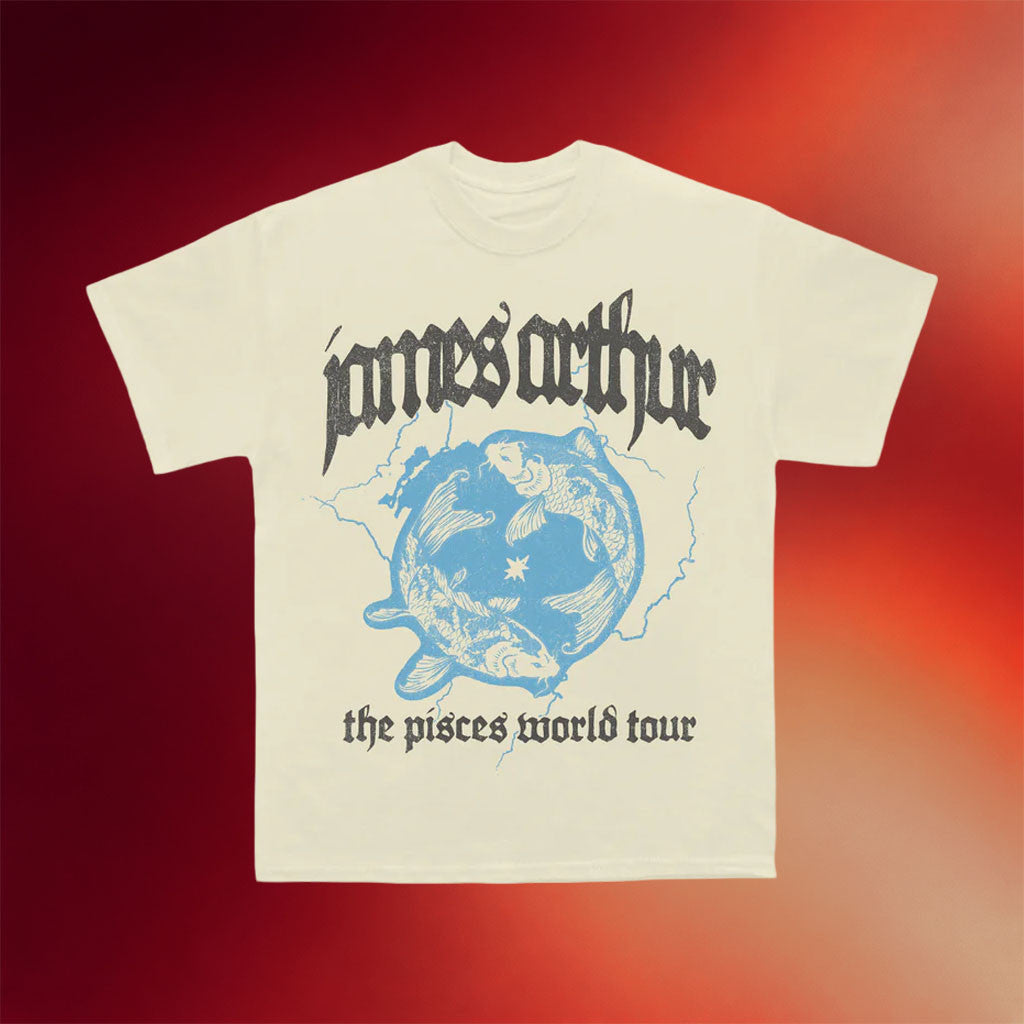 James Arthur Merch 2026 Pisces Vintage T-Shirt James Arthur World Tour Merch Gifts For Fan - Merchluma