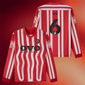 October's Very Own Merch 2026 Stripe #6 Long Sleeve V-Neck Shirt OVO Clothing Gift For Dudes - Merchluma