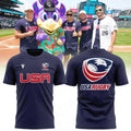 USA Rugby Navy Blue Back Eagle Logo Shirt American Rugby Team Merch Gifts For Fans