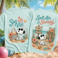 Snoopy Sea La Vie Salt Air Beach Vacation Shirt Funny Snoopy T-Shirt Summer Gifts