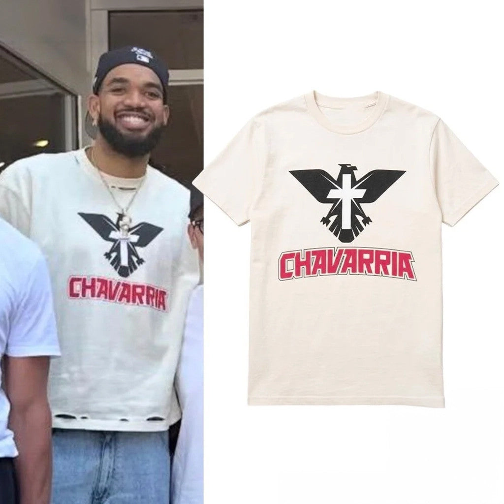 Karl Anthony Towns In East Hampton Chavarria Eagle Cross Shirt Unique Gifts For Husband