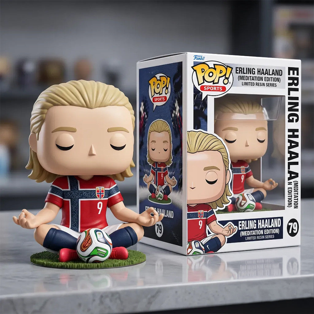 Erling Haaland Meditation Funko Pop #9 Erling Haaland Norway National Team Merch Fan Gifts
