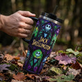 Jack Skellington Stained Glass 40oz Tumbler 2026 The Nightmare Before Christmas Merch Gifts