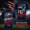 New England Patriots For Life T-Shirt 2026 NE Patriots Merch Best Gift For Football Lovers