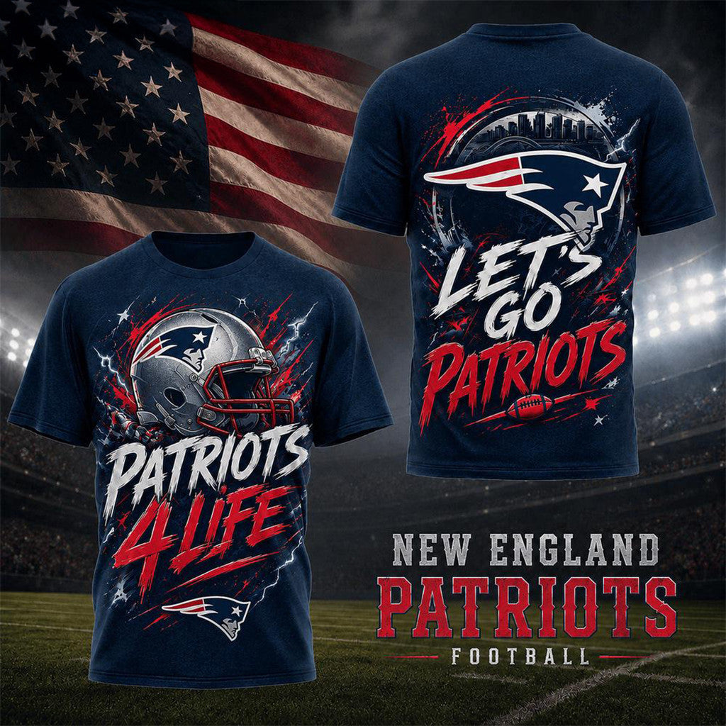 New England Patriots For Life T-Shirt 2026 NE Patriots Merch Best Gift For Football Lovers
