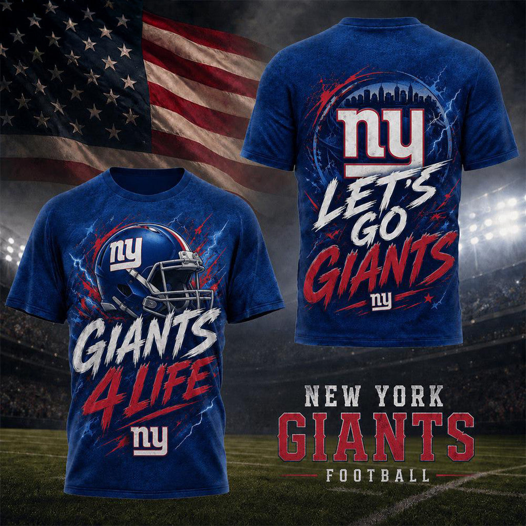 New York Giants For Life T-Shirt 2026 NY Giants Merch Football Fan Gifts For Him