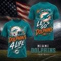 Miami Dolphins For Life T-Shirt 2026 Miami Dolphins Merch Football Fan Apparel Gift For Dad