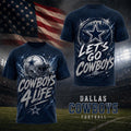 Dallas Cowboys For Life T-Shirt 2026 Dallas Cowboys Merch Present For Football Fans