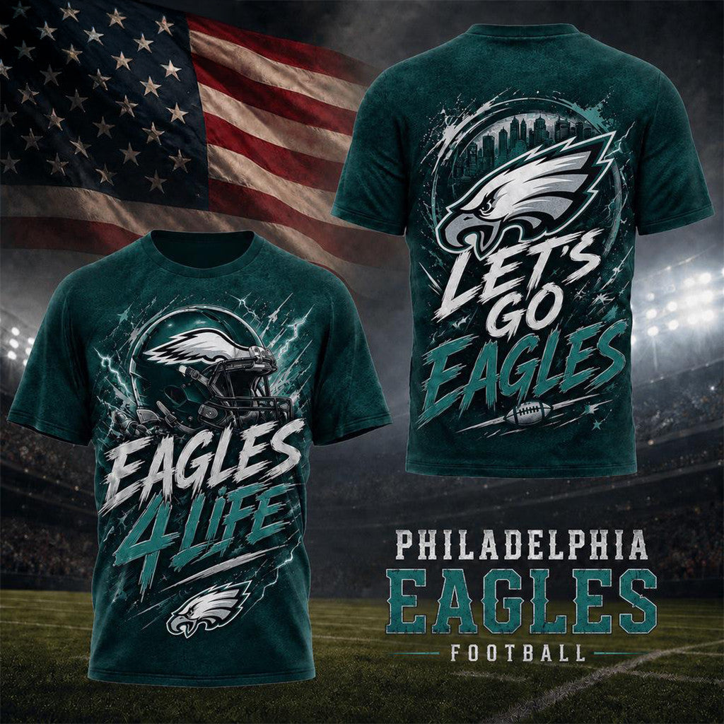 Philadelphia Eagles For Life T-Shirt 2026 Football Fan Shirt Philadelphia Eagles Merch Men's