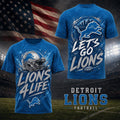 Detroit Lions For Life T-Shirt 2026 Football Lover Shirt Detroit Lions Merch Husband Gifts