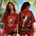 AC DC Ice Cream Day High Voltage Tour Vintage T-Shirt AC DC Merch Best Gifts For Her