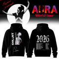 Diljit Dosanjh AURA World Tour 2026 Signature Hoodie Black Diljit Dosanjh Merch Best Fan Gifts