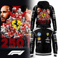 Scuderia Ferrari 250 Race Wins F1 Racing Black Hoodie Best Gift For Boyfriends