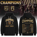 Queensland Maroons Back 2 Back Champions Black Hoodie Queensland Maroons Merch Gift For Dad