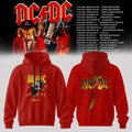 AC DC Power Up Tour 2026 North America Collector Tour Hoodie AC DC Merch Signed