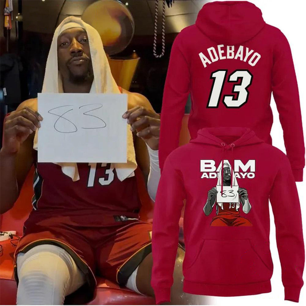Bam Adebayo Miami Heat Scored 83 Points In A Single Game Hoodie Bam Adebayo Merch Fan Gifts