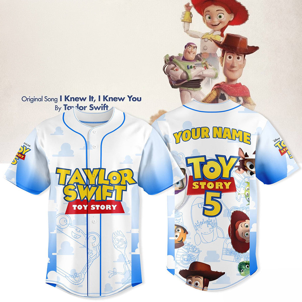 Personalized Toy Story 5 X TS Jersey Swifties Merch Gifts For Friends