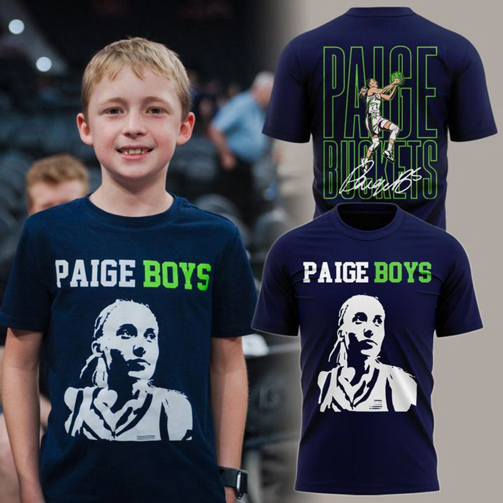Dallas Wings Paige Boys Navy Shirt 2026 Paige Boys Merch Signed Best Gift For Basketball Fans
