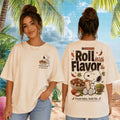Chipotle Snoopy Roll With The Flavor Mexican Food Vintage T-Shirt Bowl Burrito Lovers Shirt
