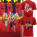 Indiana Fever All-Star Starters Caitlin Clark Aliyah Boston Kelsey Mitchell Player Trio Red Shirt