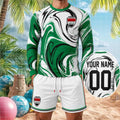 Personalized Iraq Football National Team Long Sleeve Shirt Shorts Set Iraq Football Fan Apparel