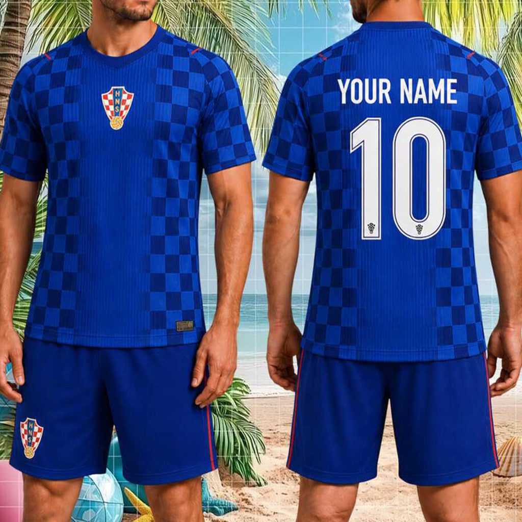Custom Croatia National Team Jersey Shirt Shorts Set World Cup 2026 Merch Game Day Fan Apparel