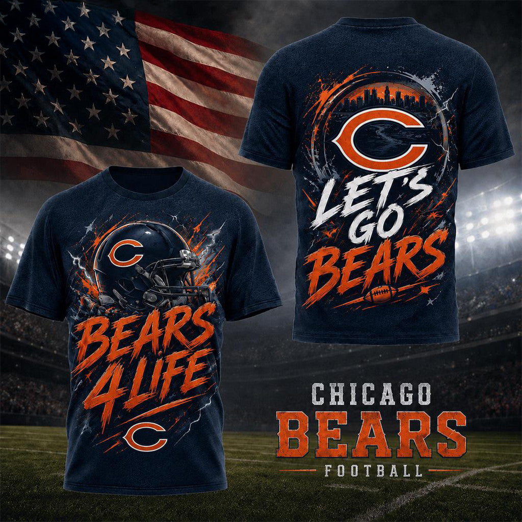 Chicago Bears For Life T-Shirt 2026 Football Lover Shirt Chicago Bears Merch Gift For Him