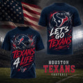 Houston Texans For Life T-Shirt 2026 Houston Texans Merch Football Related Gift For Him