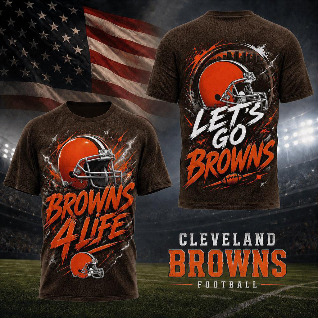 Cleveland Browns For Life T-Shirt 2026 Football Fan Apparel Cleveland Browns Merch Dad Gifts
