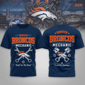 Denver Broncos Mechanic Built For the Grind T-Shirt 2026 Denver Broncos Merch Brothers Gifts