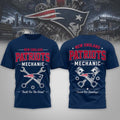 New England Patriots Mechanic Built For the Grind T-Shirt 2026 NE Patriots Merch Gift For Fans