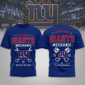 New York Giants Mechanic Built For The Grind T-Shirt 2026 NY Giants Merch Gift For Grandpa