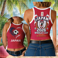 Japan 2026 World Cup Crop Tank Japan National Football Team Merch Best Gift For Sisters