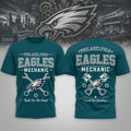 Philadelphia Eagles Mechanic Built For The Grind T-Shirt 2026 Philly Eagles Merch Gift For Dad