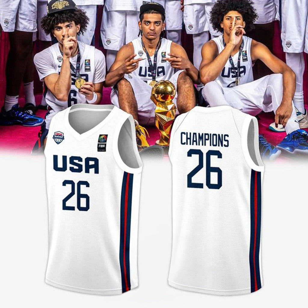 Team USA 2026 FIBA U17 World Cup Championship Basketball Jersey Gifts For Basketball Fan