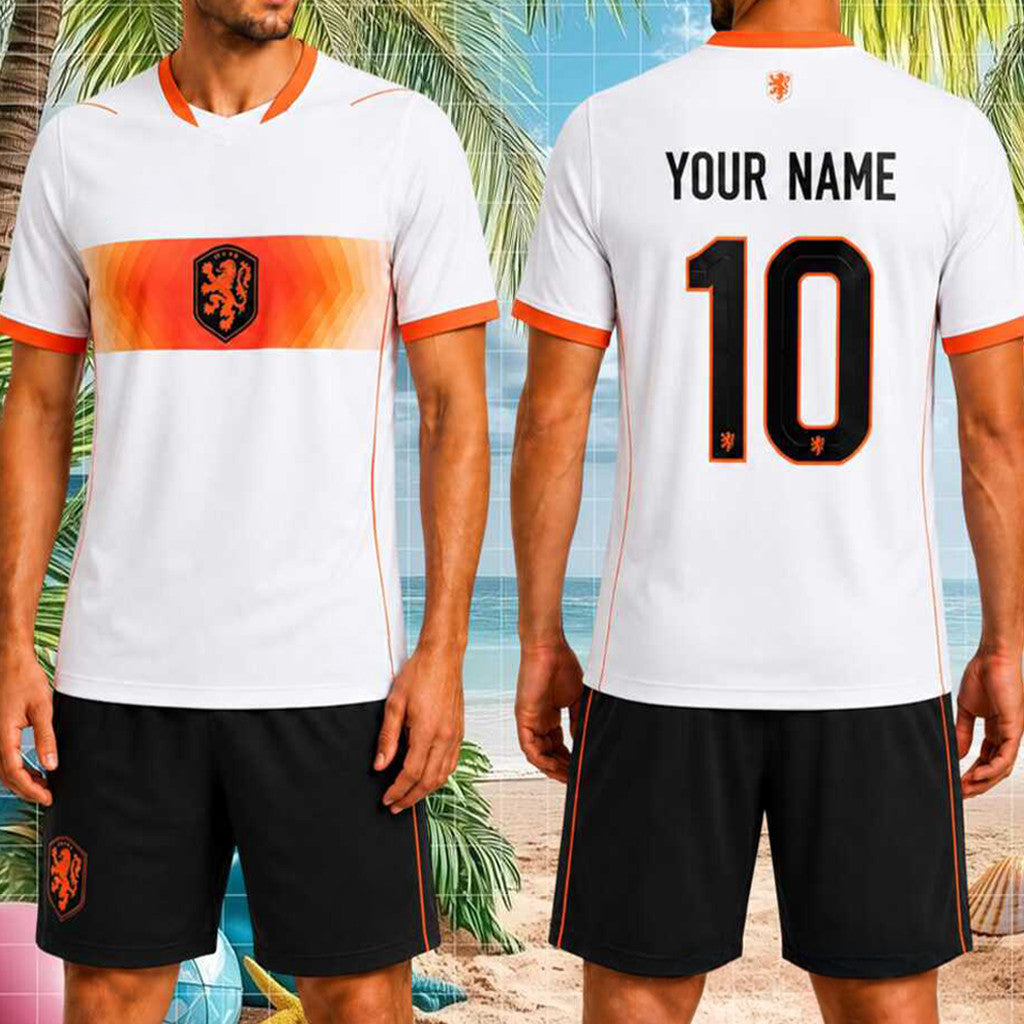 Custom Netherlands National Team Jersey Shirt Shorts Set World Cup 2026 Merch Football Fan Gift