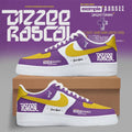Personalized Dizzee Rascal We Want Bass 2026 Purple Yellow Shoes Sneakers Dizzee Rascal Merch