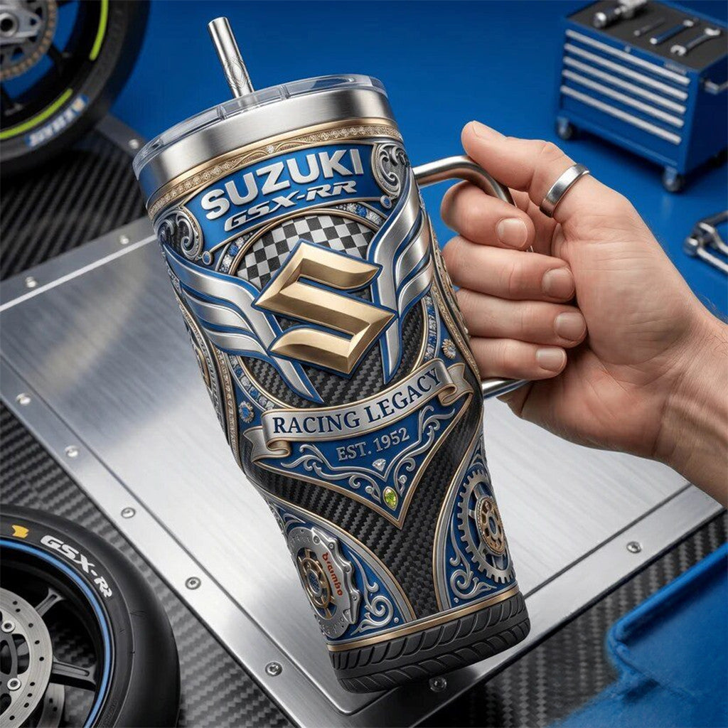 Suzuki Racing Legacy Est 1952 Tumbler Gifts For Motorcycles Lovers