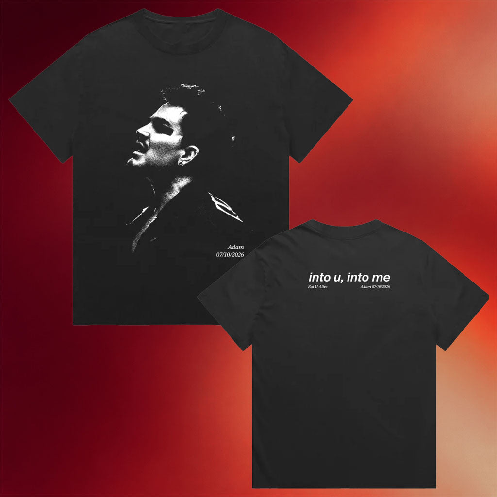 Adam Lambert Merch 2026 Into U Into Me Portrait T-Shirt Adam Lambert Shirt Gift For Fans - Merchluma
