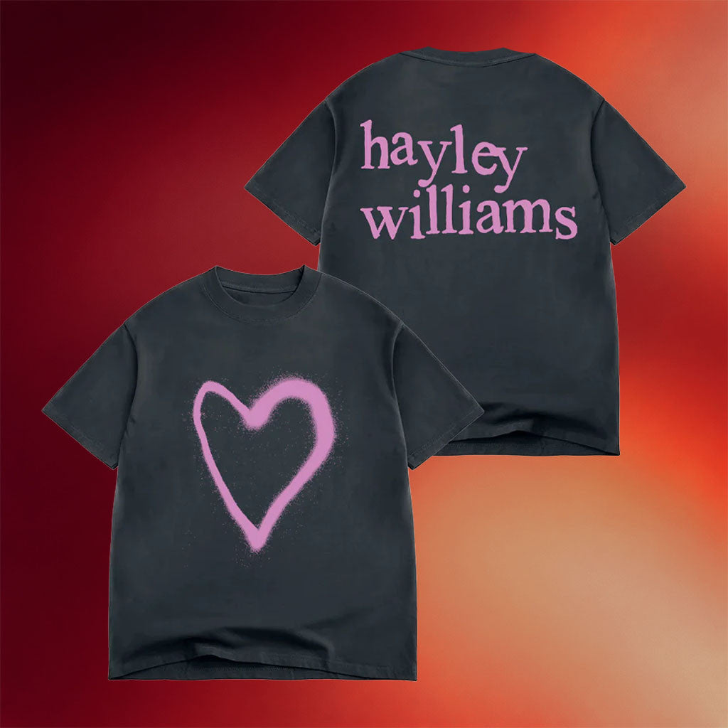 Hayley Williams Merch 2026 Heart Paint T-Shirt Hayley Williams Shirt Special Gift For Her - Merchluma