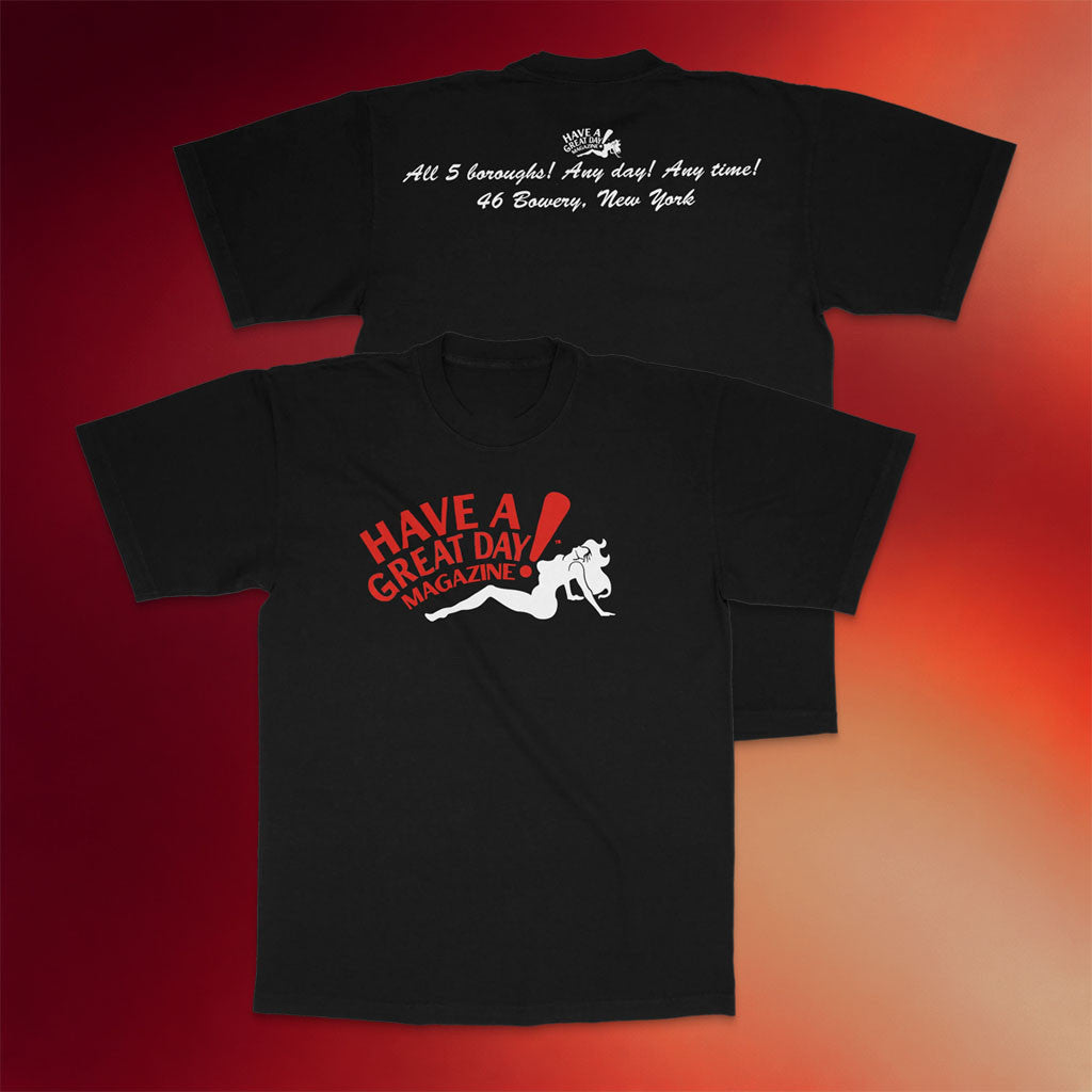 Will Mahony Merch 2026 Bada Bing T-Shirt Black Have A Great Day Magazine Shirt Brother Gifts - Merchluma