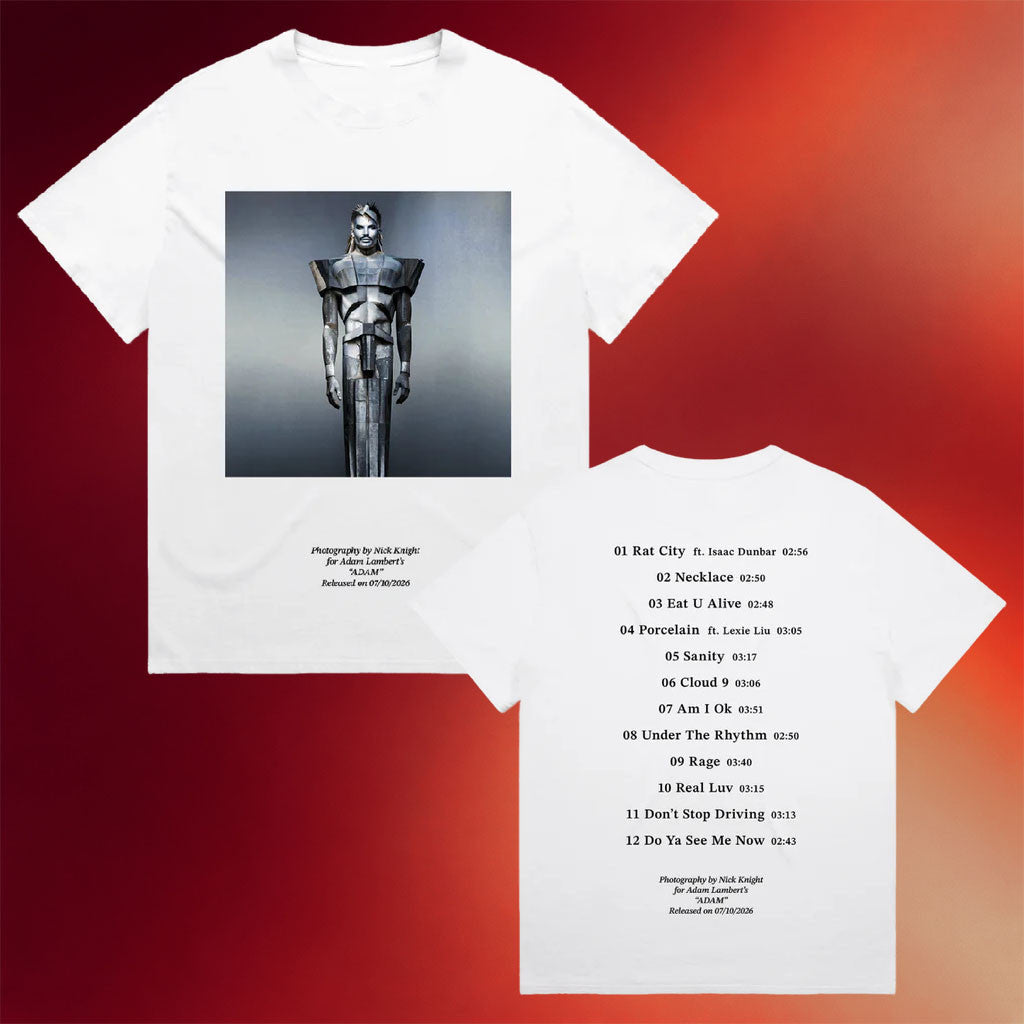 Adam Lambert Merch 2026 Adam Statue Photo T-Shirt Music Lover Gifts For Him - Merchluma