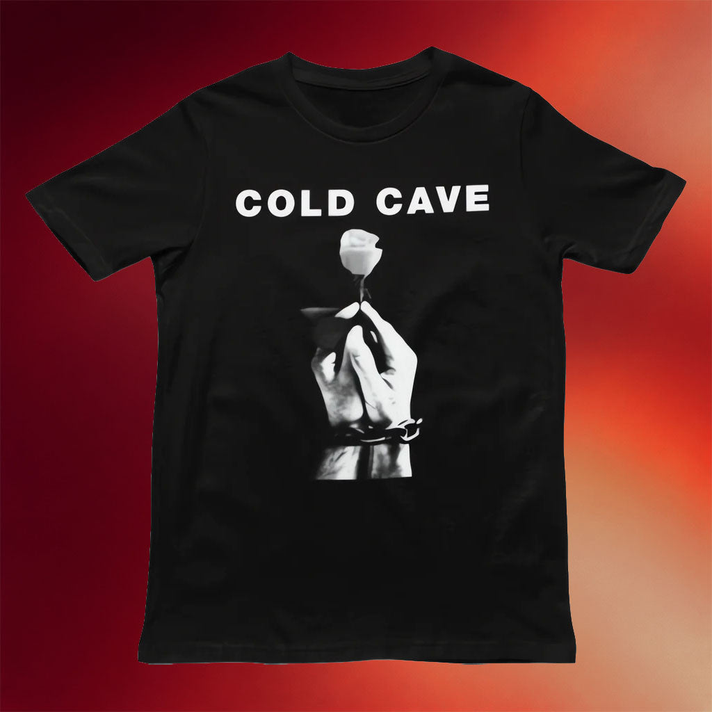 Heartworm Press Merch 2026 Cold Cave Rose T-Shirt Black Best Gift For Music Fans - Merchluma